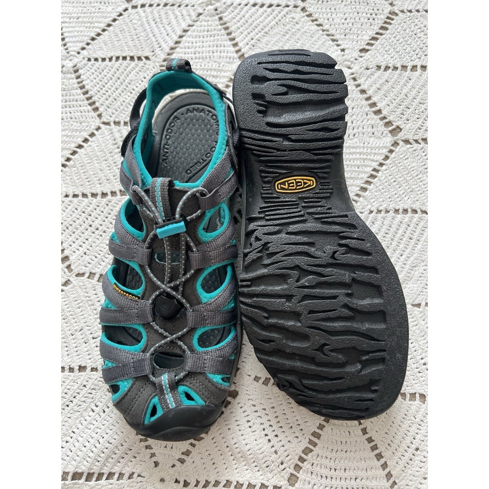 KEEN Whisper Sport Walking Sandal Wet/dry Waterproof Women's 8 outdoor Shoe Blue